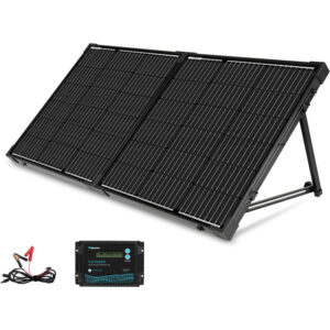 کیت خورشیدی قابل حمل RENOGY مدل Solar Suitcase 200W 12V Monocrystalline Portable with Voyager