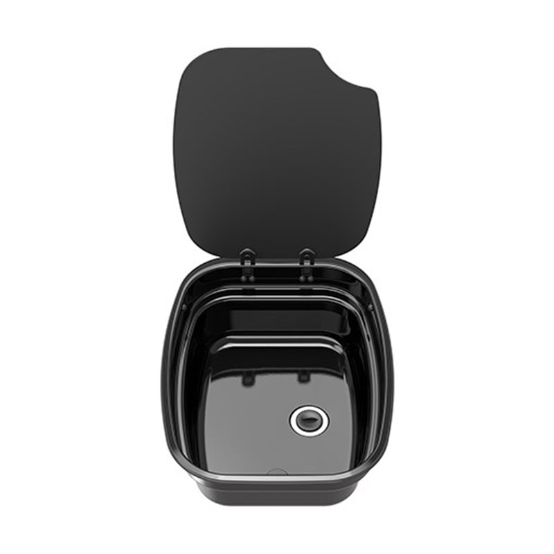 سینک مستطیلی THETFORD مدل ضد زنگ مشکی درپوش دار