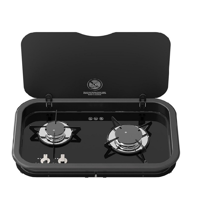 اجاق گاز رومیزی 2 شعله کاروان درپوش دار THETFORD مدل Hob165