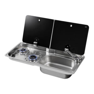 اجاق گاز 2 شعله و سینک توکار CAN مدل CNFL1765