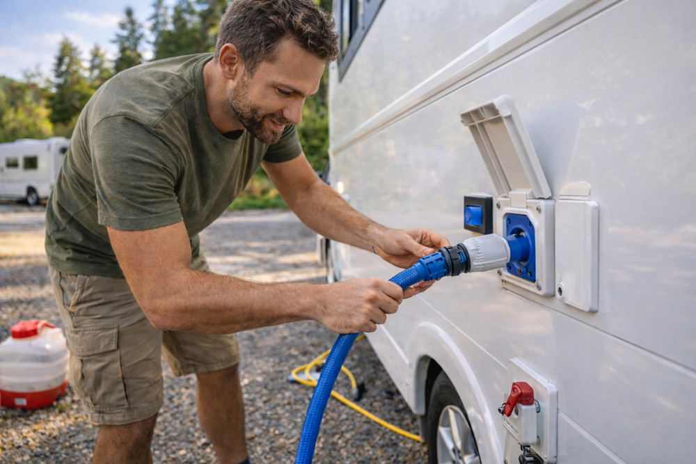 پر کردن مخزن آب