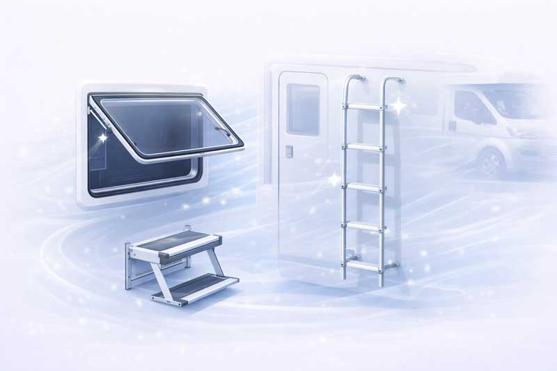 در، پنجره، پله و نردبان