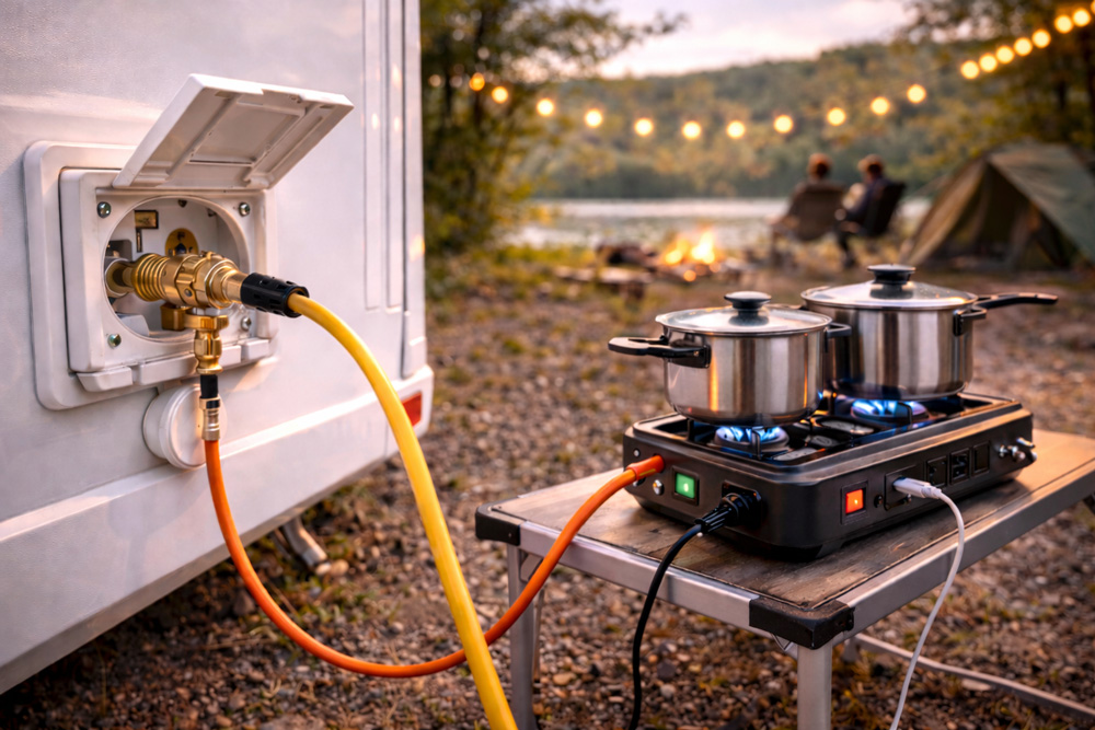 دریچه خروجی گاز استاندارد در کمپر و کاروان