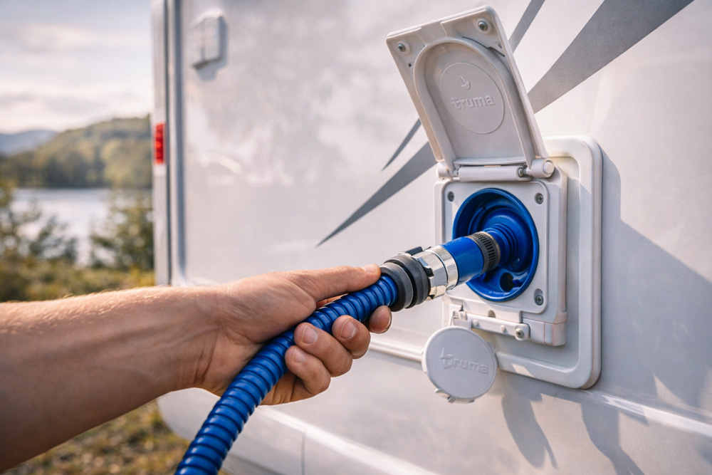 دریچه پرکننده منبع آب کمپر و کاروان 